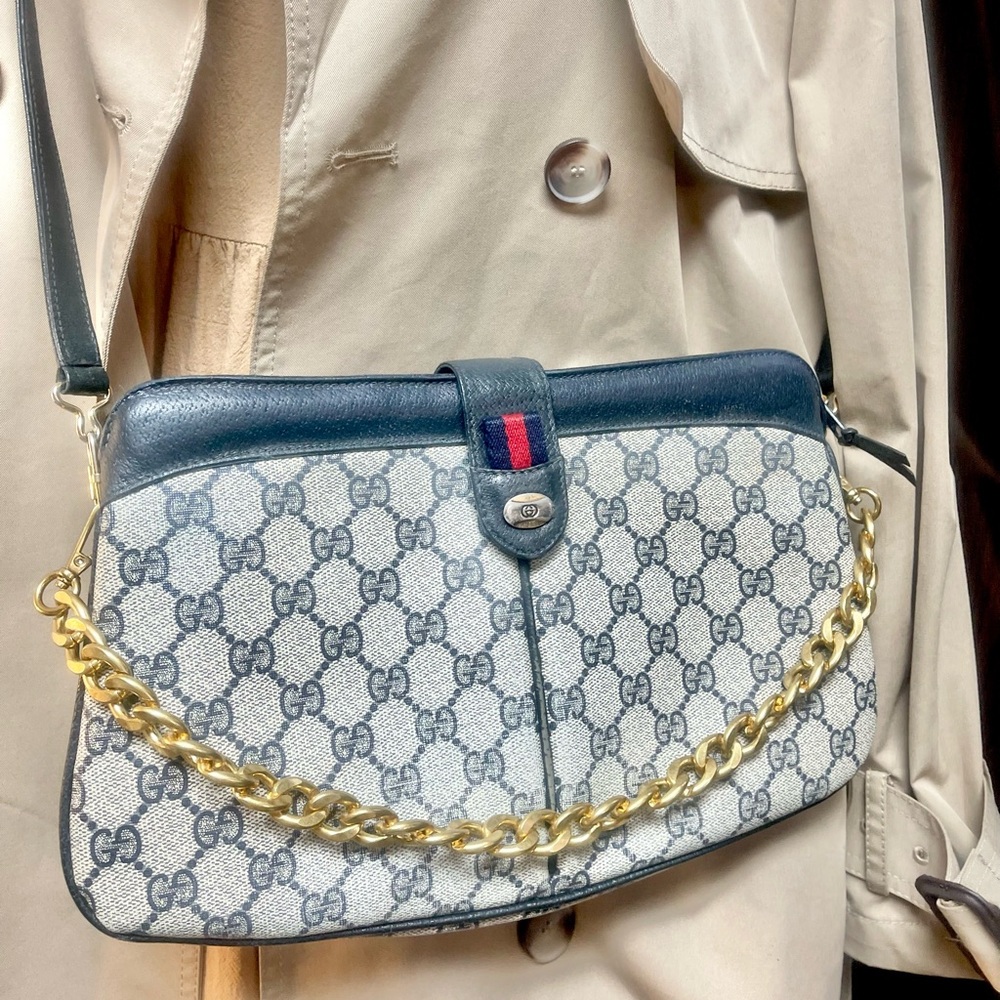 Authentic vintage web sherry line crossbody bag 904.02.043 (KLV07)